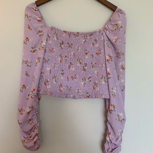 Floral Puff Sleeve Top
